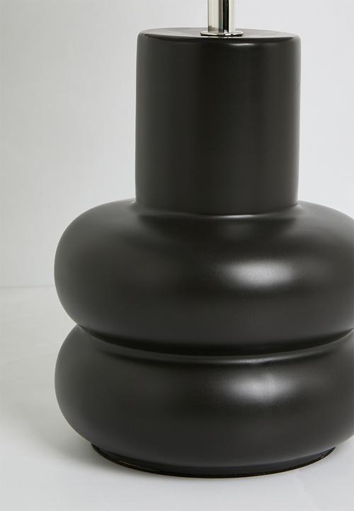 Sixth Floor - Rilo table lamp - black & natural