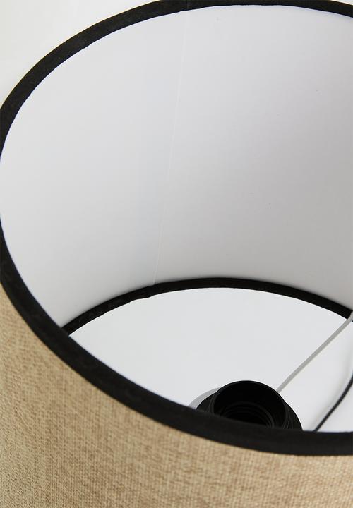 Sixth Floor - Rilo table lamp - black & natural