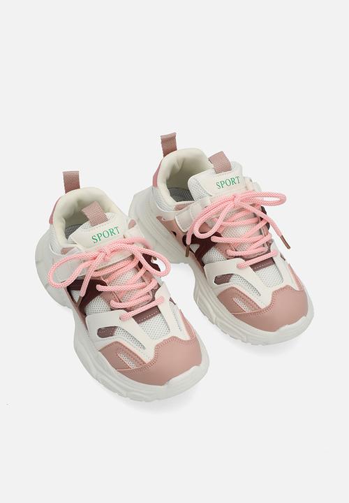 Pop Candy - Chunky sneaker - white & pink