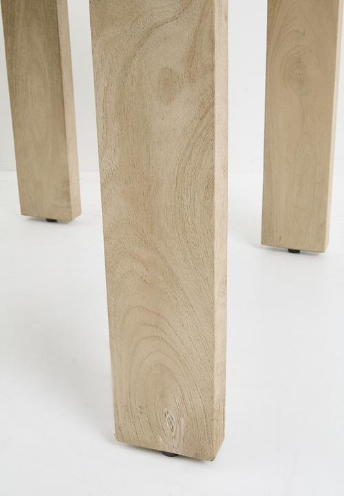 Sixth Floor - Shira wood side table - black