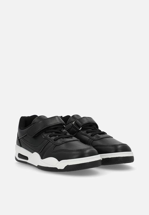 Pop Candy - Low top adjustable fastener sneakers - black/white