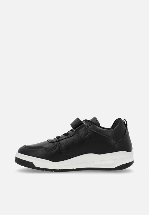 Pop Candy - Low top adjustable fastener sneakers - black/white