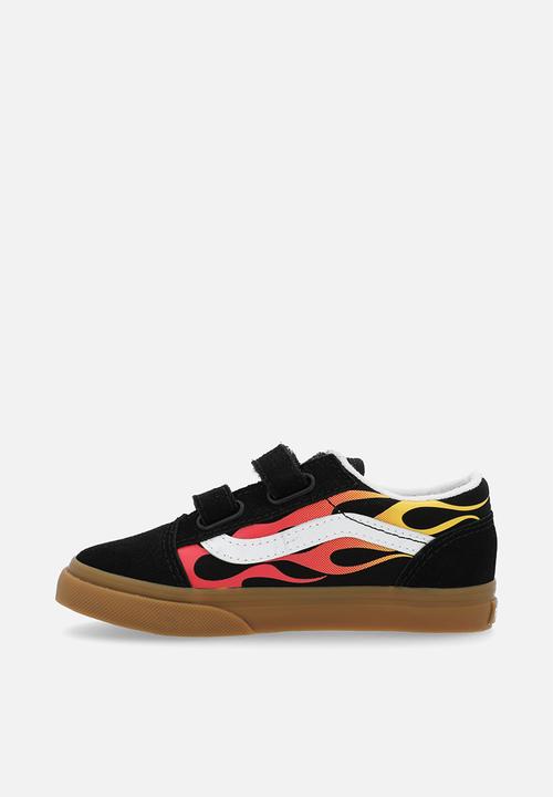 Vans - Old skool v - flame black/gum