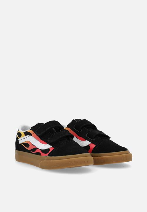 Vans - Old skool v - flame black/gum