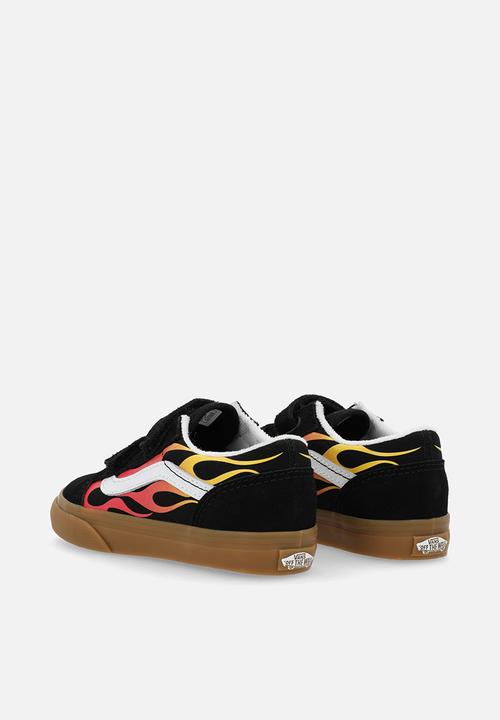 Vans - Old skool v - flame black/gum