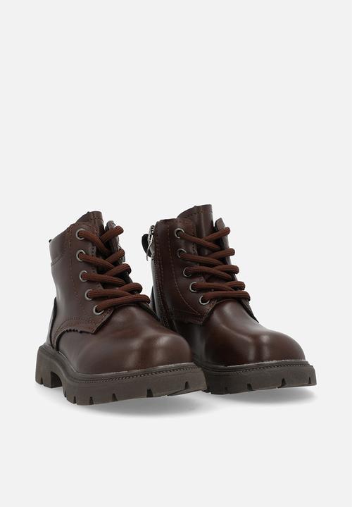 Pop Candy - Lace up boots - brown