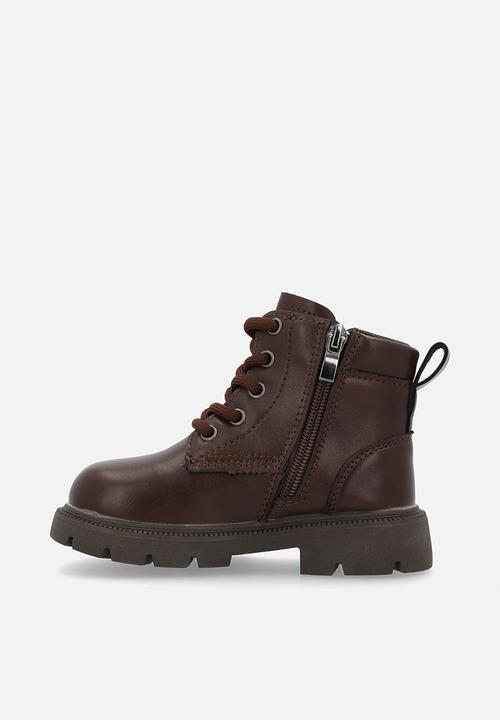 Pop Candy - Lace up boots - brown