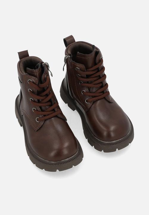 Pop Candy - Lace up boots - brown