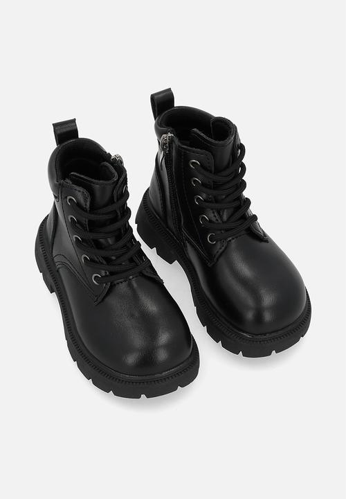 Pop Candy - Lace up boots - black
