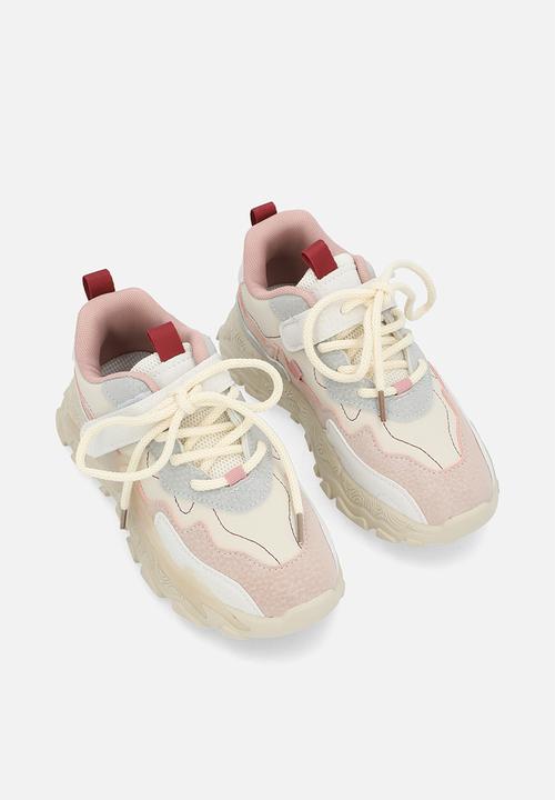 Pop Candy - Lace up & velcro sneakers - multi