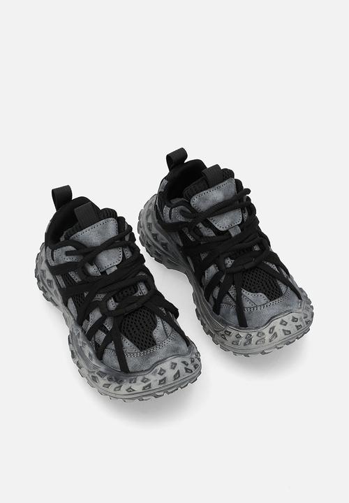 Pop Candy - Lace up sneakers - blue & black