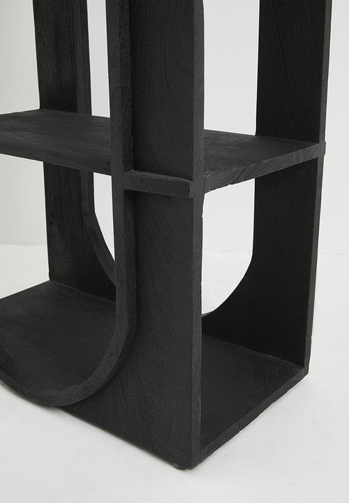 Sixth Floor - Griesha wooden shelf - black