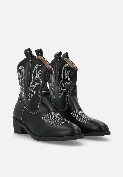 Pop Candy - Cowboy boots - black