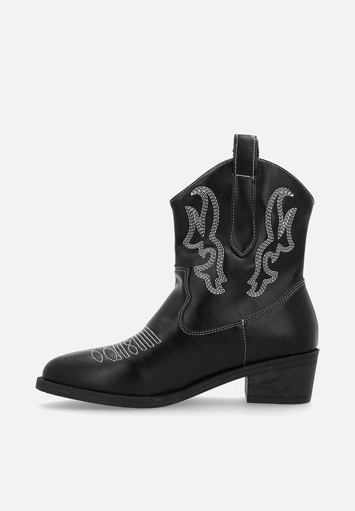 Pop Candy - Cowboy boots - black