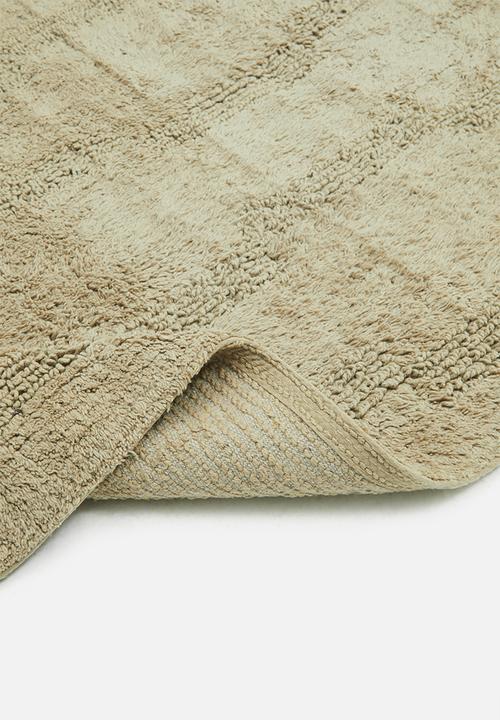 Sixth Floor - Tufted Cotton Bathmat - Moss
