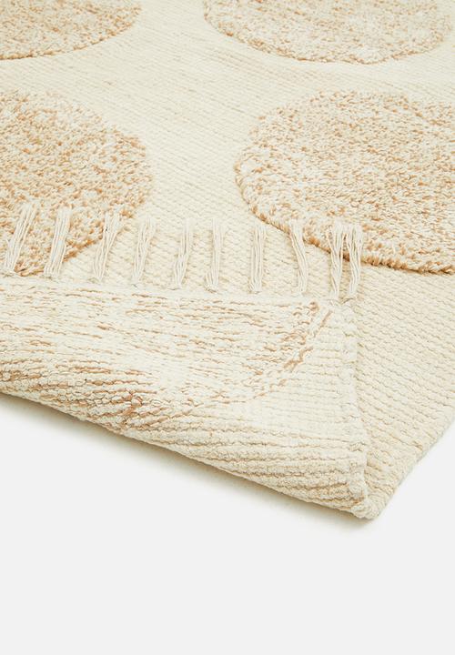 Sixth Floor - Rondo woven tufted rug - natural