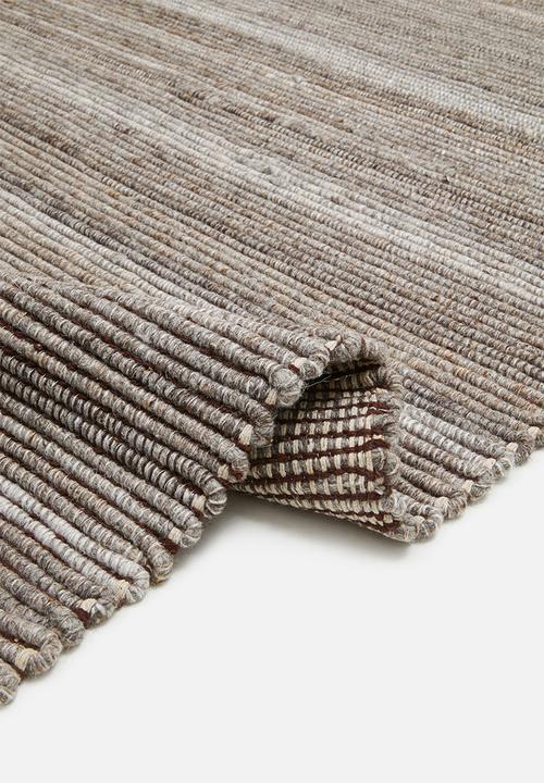 Sixth Floor - Handwoven Wool Rug - Brown