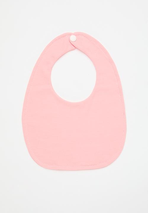 Pop Candy - 2 pack bib set - pink & white