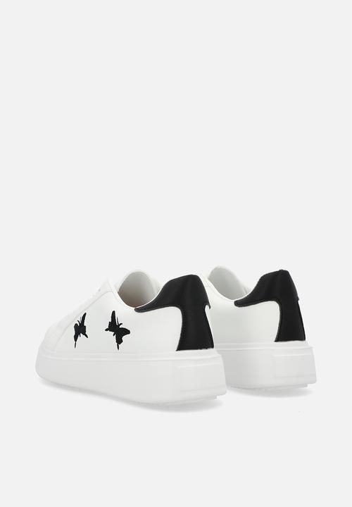 Pop Candy - Lace up sneakers - black & white