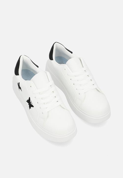 Pop Candy - Lace up sneakers - black & white