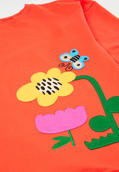 Pop Candy - Sweatshirt & legging set - orange & ecru