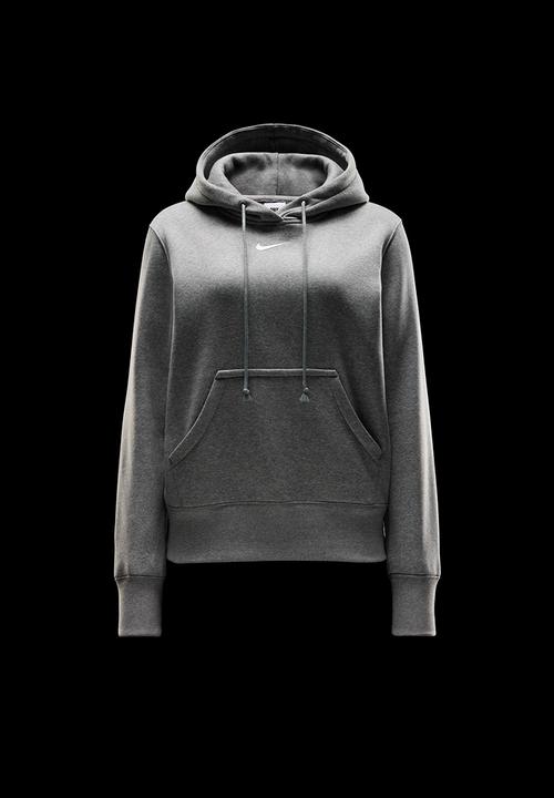 Nike - Nike Phoenix Fleece Hoodie - Dk Grey Heather/Sail