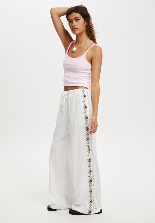 Cotton On - Craft Core Pant - Cross Stitch Embriodery