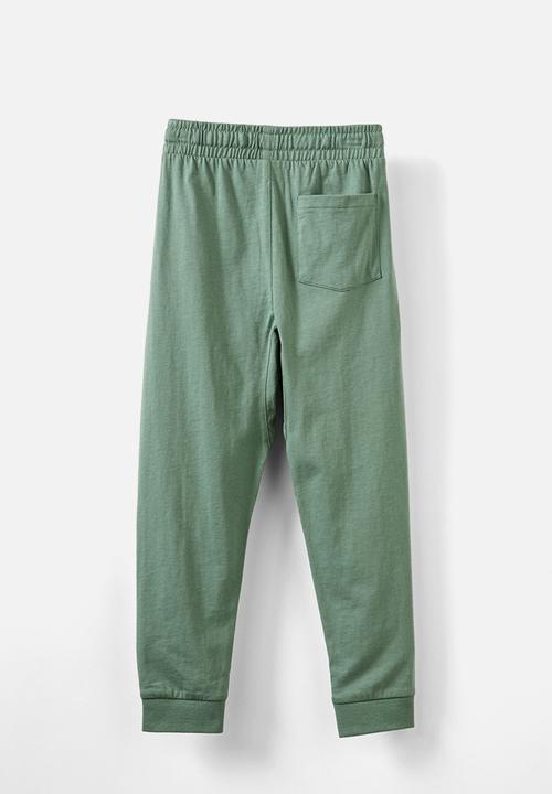Cotton On - Matty lightweight pant - moss green