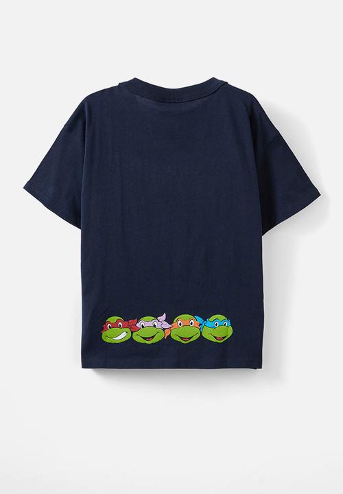 Cotton On - Ninja turtle drop shoulder short sleeve tee - squid ink