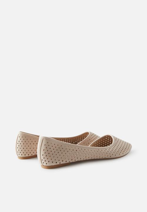Cotton On - Prima Dorsay Ballerina- Taupe Micro