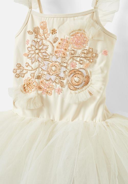 Cotton On - Leia dress up tutu - dark vanilla/flower sparkle