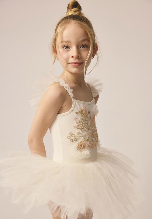Cotton On - Leia dress up tutu - dark vanilla/flower sparkle