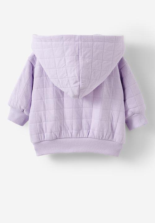 Cotton On - Quilted hooded zip through - vintage lilac