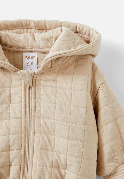 Cotton On - Quilted hooded zip through - rainy day