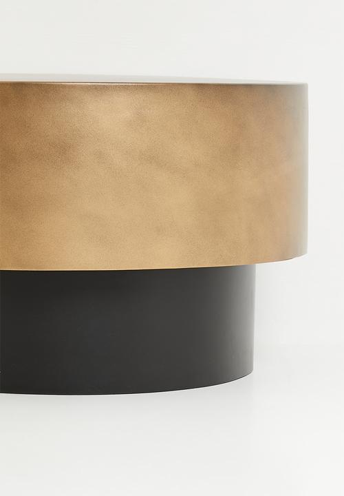 Sixth Floor - Hugo iron coffee table - brass