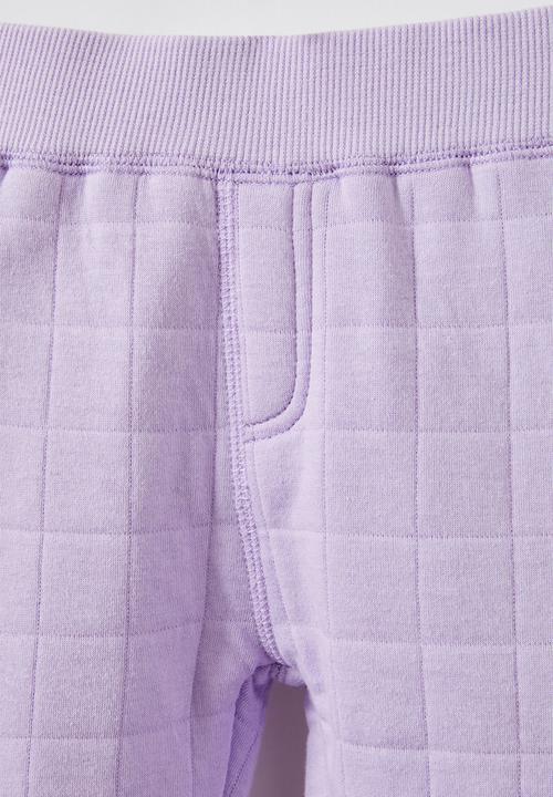 Cotton On - Quilted trackpant - vintage lilac