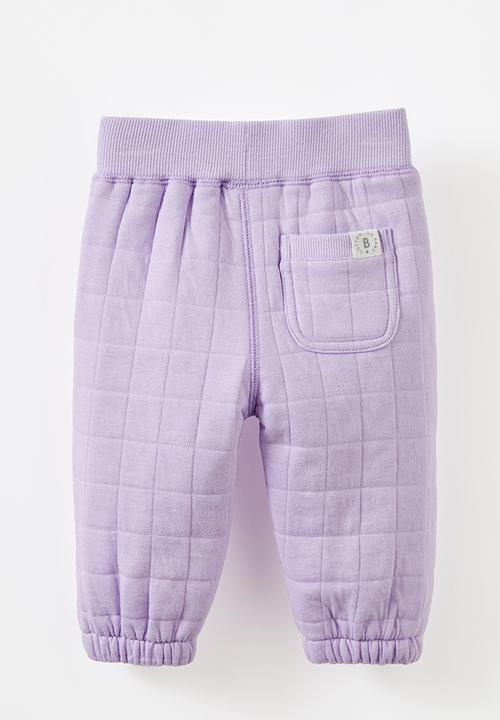 Cotton On - Quilted trackpant - vintage lilac