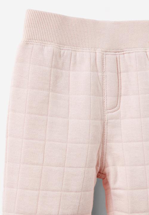Cotton On - Quilted trackpant - pink pearl