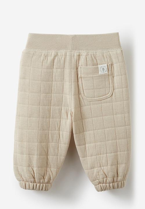 Cotton On - Quilted trackpant - rainy day