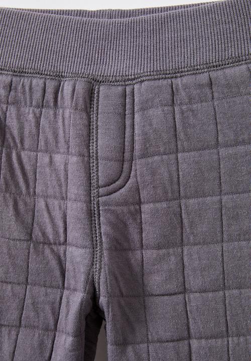Cotton On - Quilted trackpant - rabbit grey