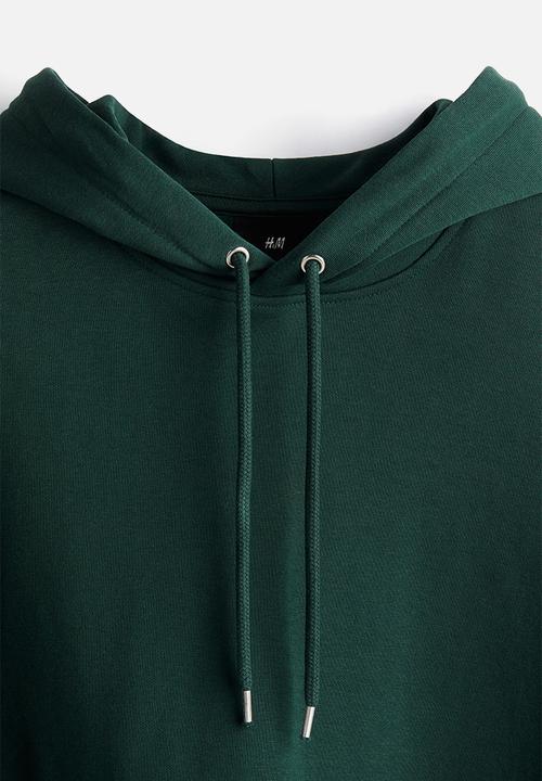 H&M - Loose fit hoodie - forest green