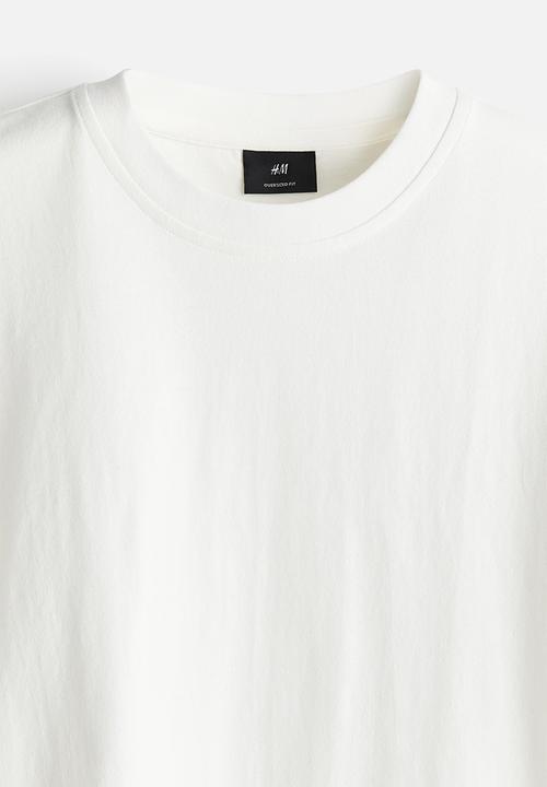 H&M - Oversized fit cotton T-shirt - white