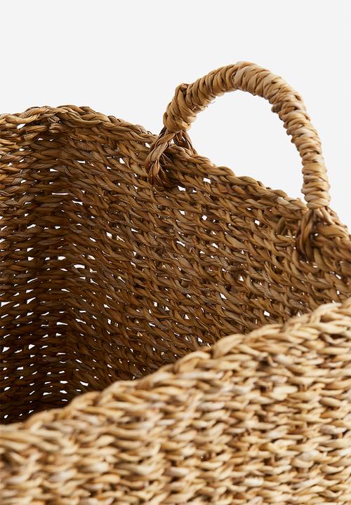 H&M - Large braided storage basket - beige