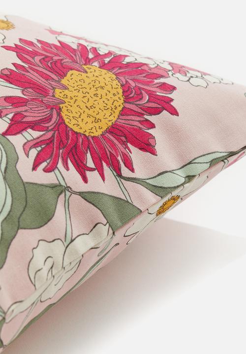 H&M - Outdoor cushion cover - light pink floral