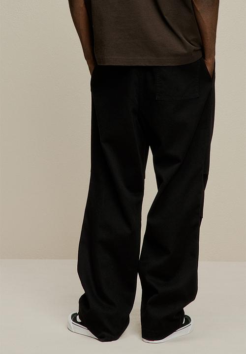 H&M - Loose fit twill trousers - black