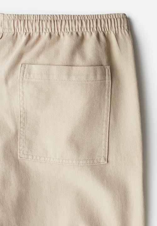 H&M - Loose fit twill trousers - beige
