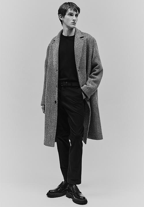 H&M - Slim fit cotton chinos - black