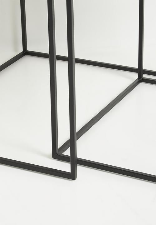 Sixth Floor - Lindsy nested metal side table - brass