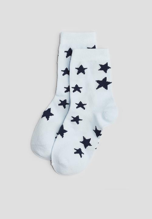 H&M - 7-pack socks - light grey marl/stars