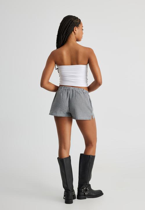 Factorie - Kiah Woven Short - Black Check